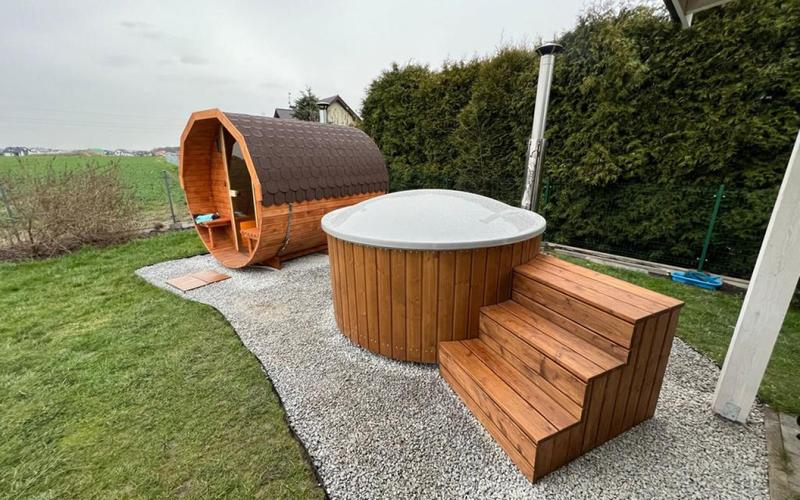 Aranżacja ogrodu z sauną