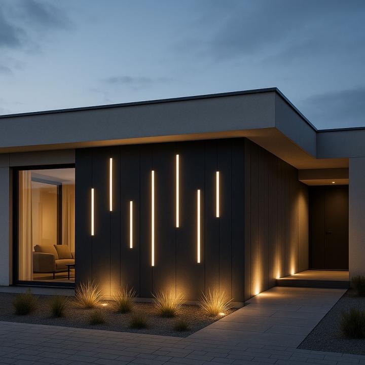 Oświetlenie elewacji budynku