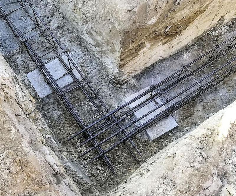 Gotowe zbrojenie fundamentu