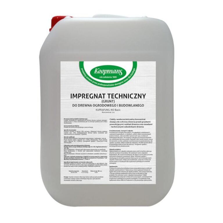 Zalety impregnatu gruntującego do drewna Grunt Kuprafung No Basic