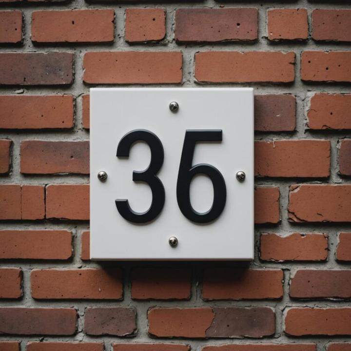 Bezpieczne przymocowanie numeru domu