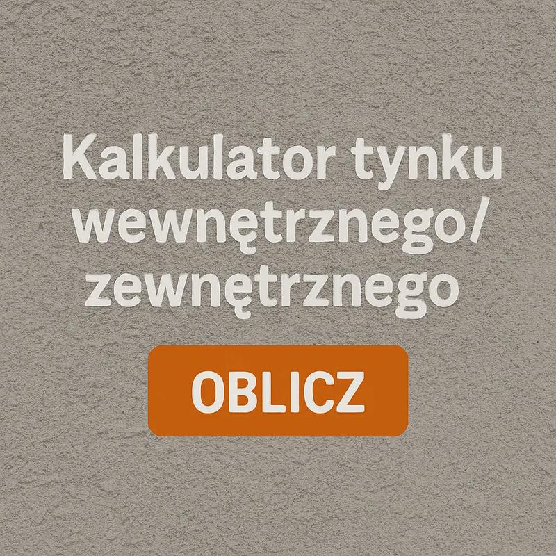 Obliczanie zapotrzebowania na tynk