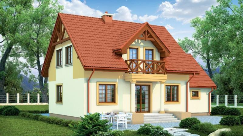 Żółta elewacja